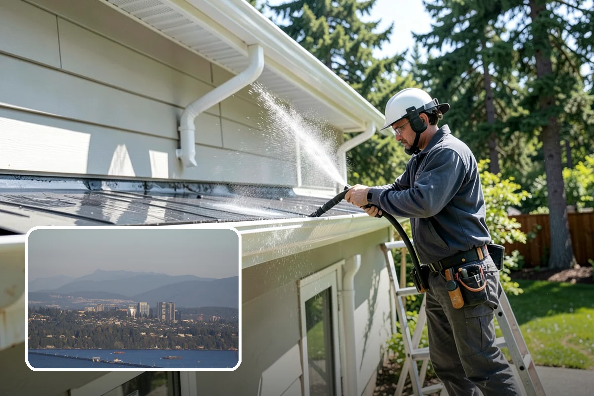 Bank Exterior Cleaning in Medina, King County, WA - Maintains a clean, trustworthy image at every customer touch point