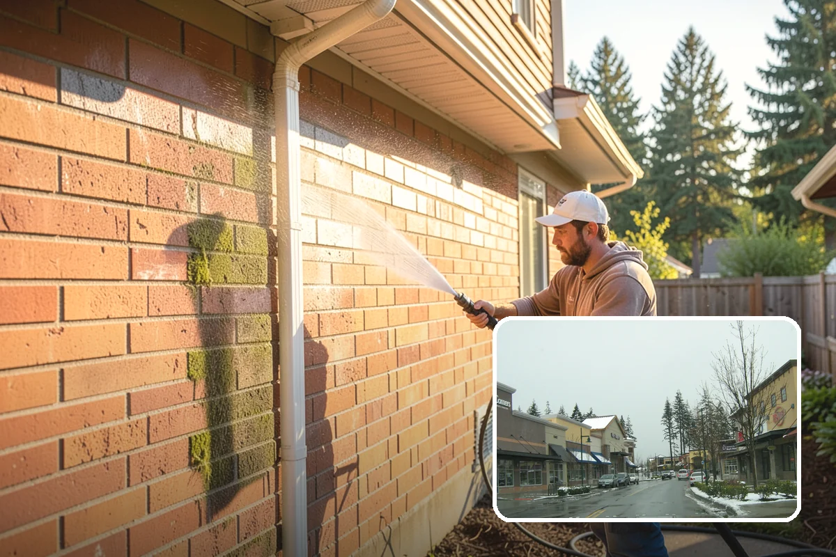 Bank Exterior Cleaning in Mill Creek, Snohomish County, WA - Maintains a clean, trustworthy image at every customer touch point