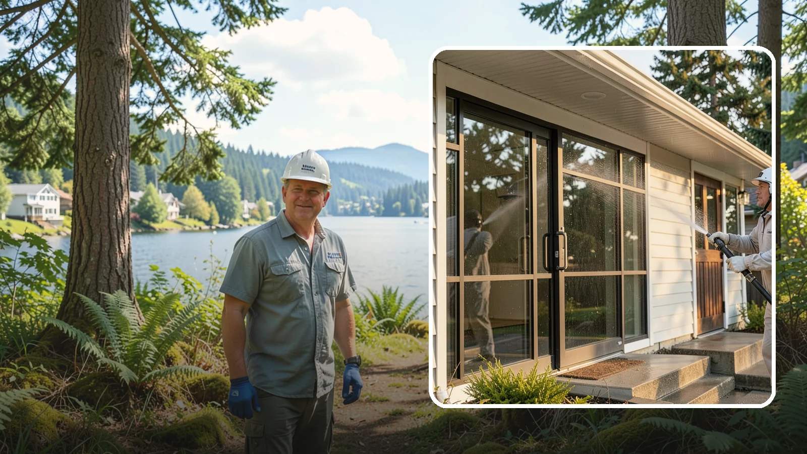 Bank Exterior Cleaning in Milton, King County, WA - Polished exterior cleaning for banks and credit unions that keeps facades, entrances, ATM areas, and drive-up lanes looking...