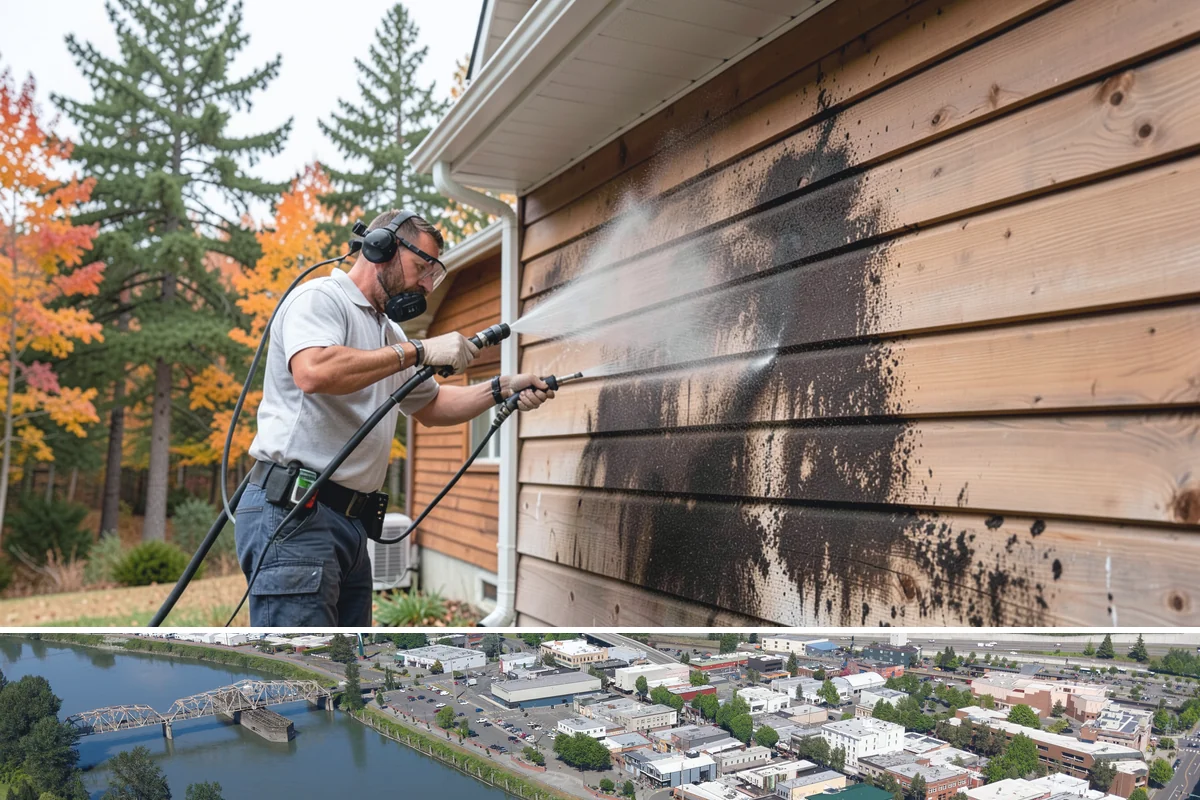 Bank Exterior Cleaning in Mount Vernon, Skagit County, WA - Quarterly cleaning keeps a bank exterior consistently sharp, with added attention in spring when pollen and algae peak.