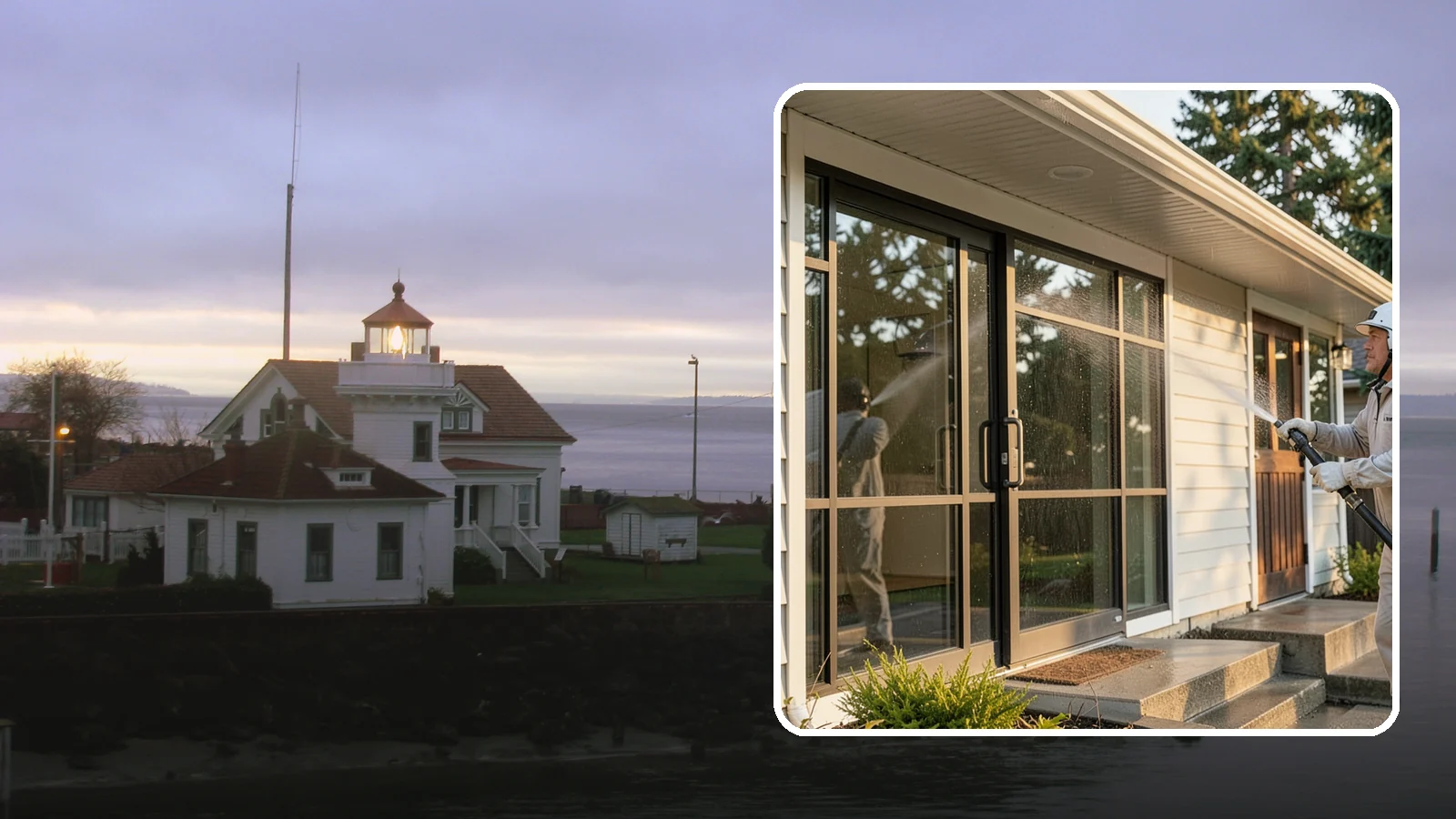 Bank Exterior Cleaning in Mukilteo, Snohomish County, WA - Polished exterior cleaning for banks and credit unions that keeps facades, entrances, ATM areas, and drive-up lanes looking...