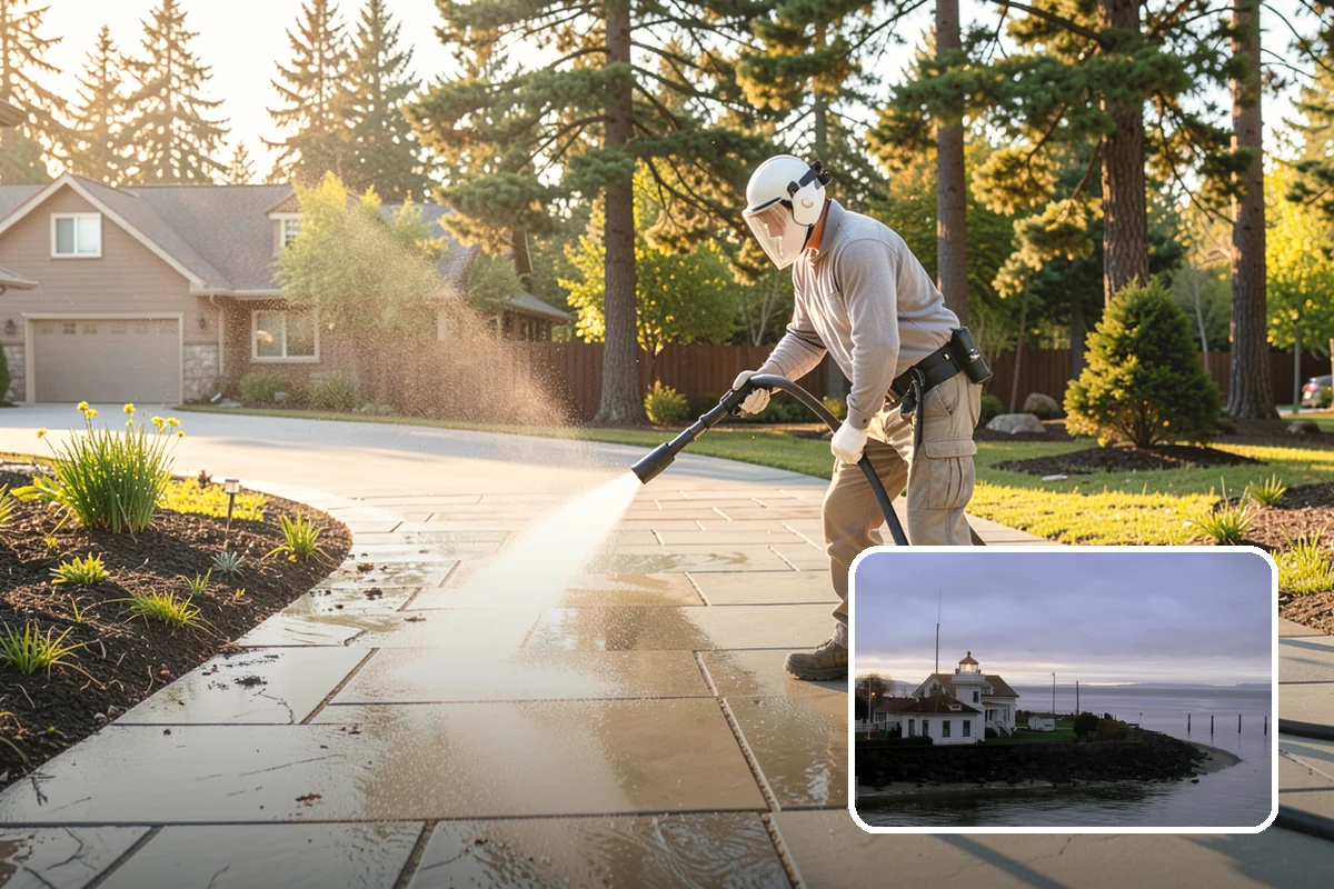 Bank Exterior Cleaning in Mukilteo, Snohomish County, WA - Maintains a clean, trustworthy image at every customer touch point