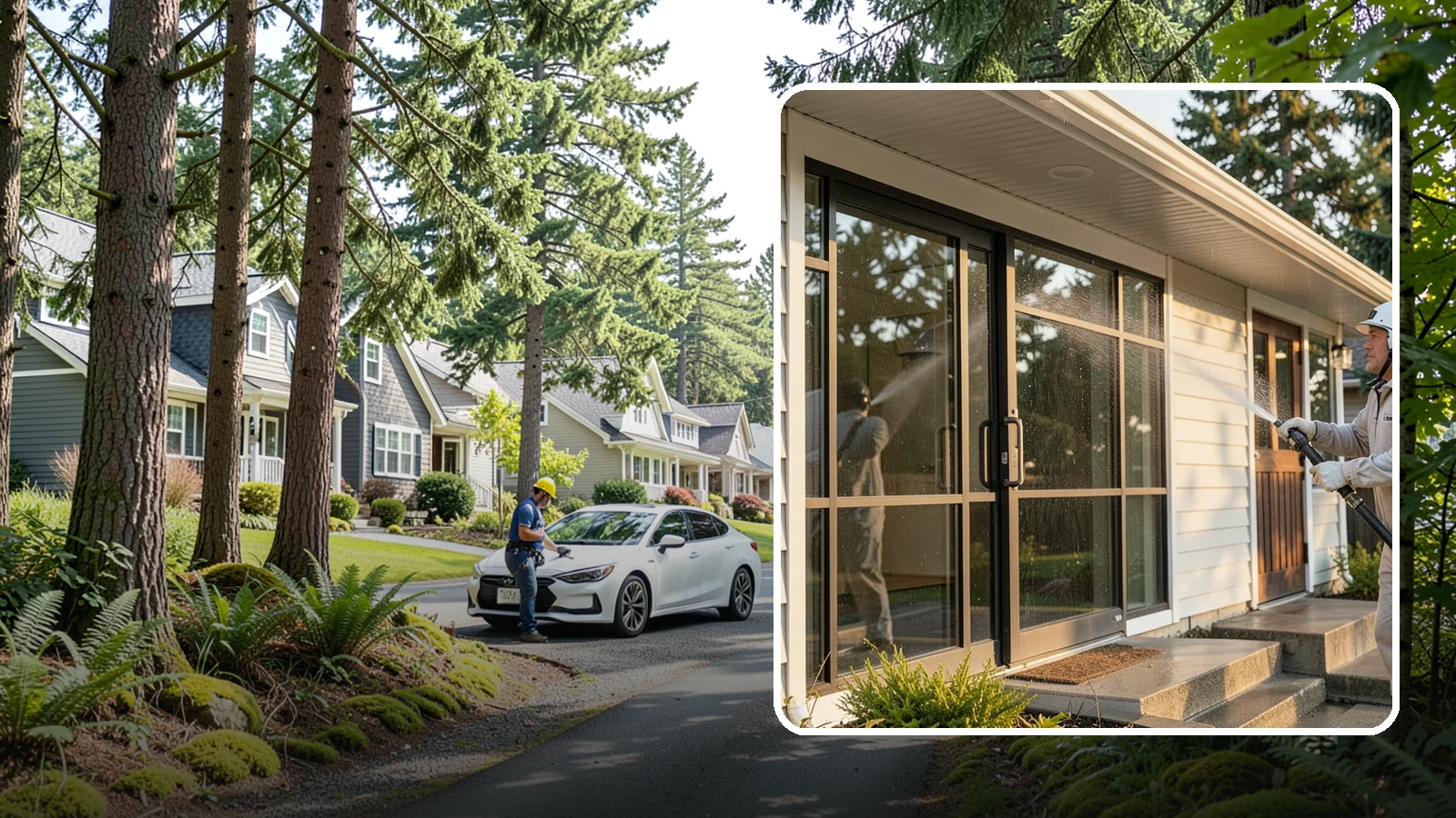 Bank Exterior Cleaning in Normandy Park, King County, WA - Polished exterior cleaning for banks and credit unions that keeps facades, entrances, ATM areas, and drive-up lanes looking...
