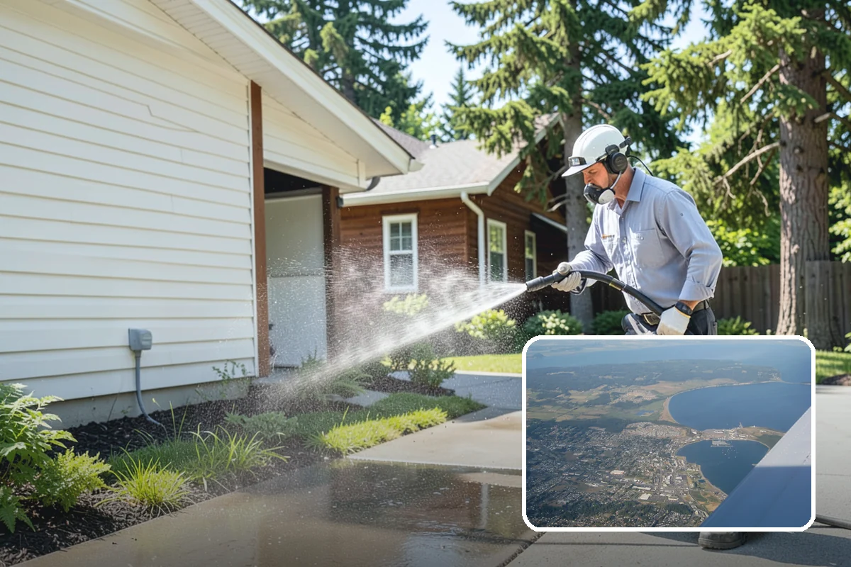 Bank Exterior Cleaning in Oak Harbor, Island County, WA - Maintains a clean, trustworthy image at every customer touch point
