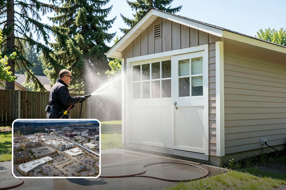 Bank Exterior Cleaning in Redmond, King County, WA - Maintains a clean, trustworthy image at every customer touch point
