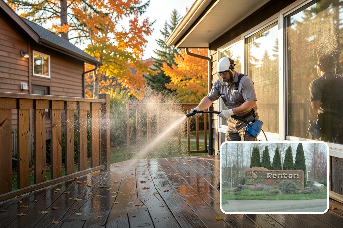 Bank Exterior Cleaning in Renton, King County, WA - Maintains a clean, trustworthy image at every customer touch point
