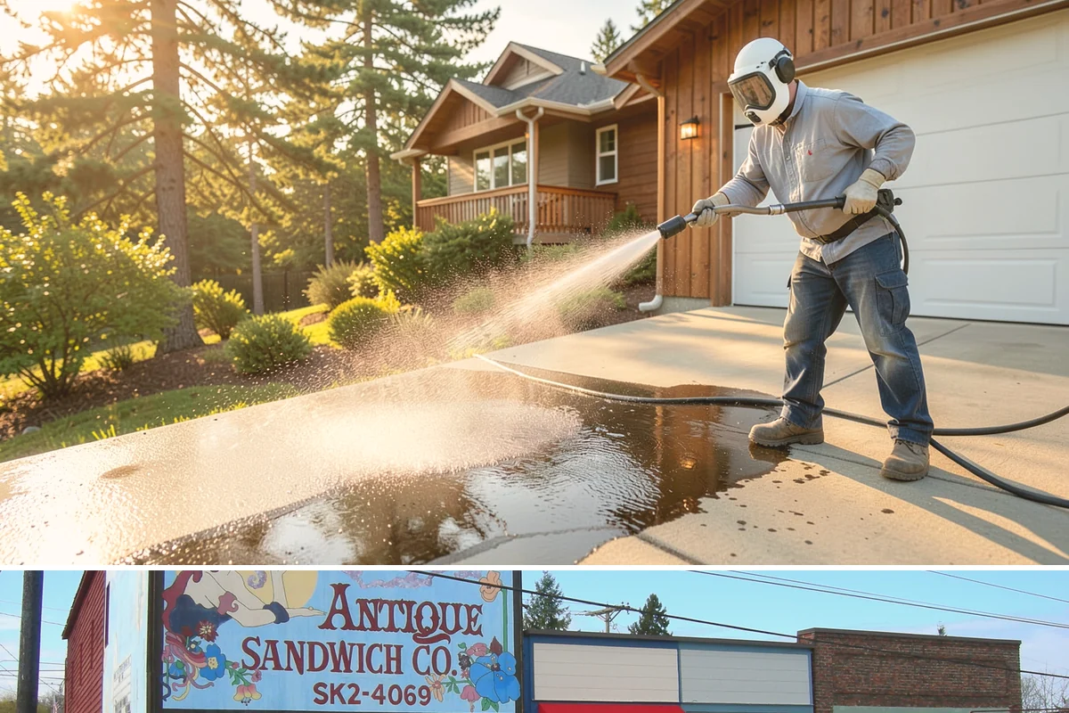 Bank Exterior Cleaning in Ruston, Pierce County, WA - Quarterly cleaning keeps a bank exterior consistently sharp, with added attention in spring when pollen and algae peak.