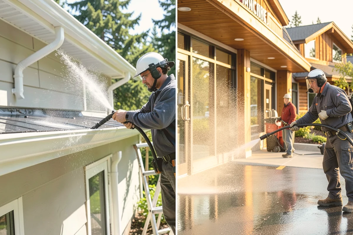 Bank Exterior Cleaning in Sammamish, King County, WA - Coordinate access around hours and security systems