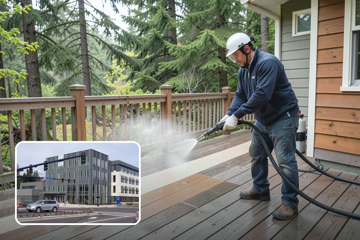 Bank Exterior Cleaning in Shoreline, King County, WA - Maintains a clean, trustworthy image at every customer touch point