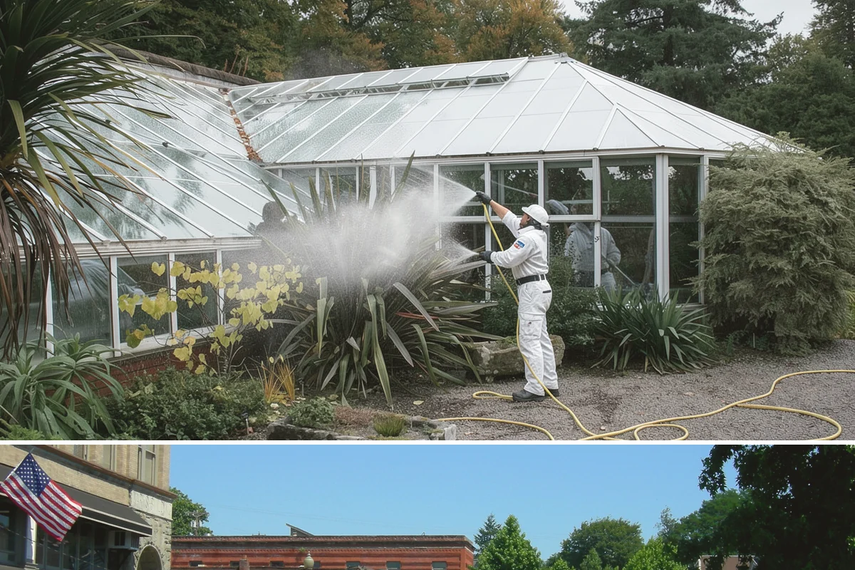 Bank Exterior Cleaning in Snohomish, Snohomish County, WA - Quarterly cleaning keeps a bank exterior consistently sharp, with added attention in spring when pollen and algae peak.
