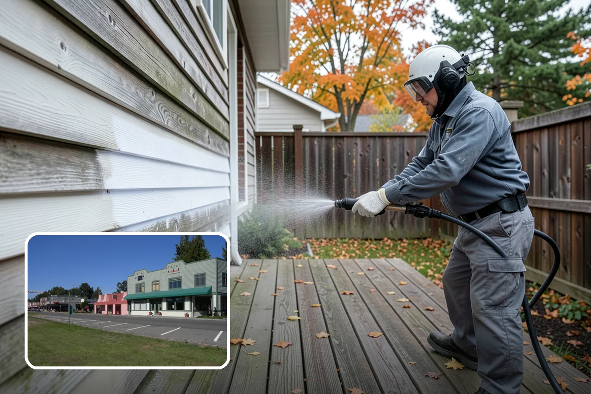 Bank Exterior Cleaning in Snoqualmie, King County, WA - Maintains a clean, trustworthy image at every customer touch point