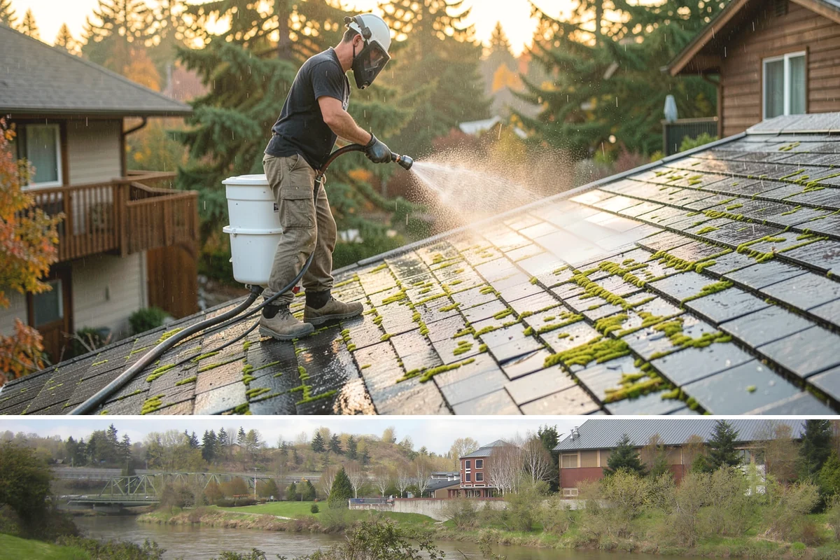 Bank Exterior Cleaning in Tukwila, King County, WA - Quarterly cleaning keeps a bank exterior consistently sharp, with added attention in spring when pollen and algae peak.