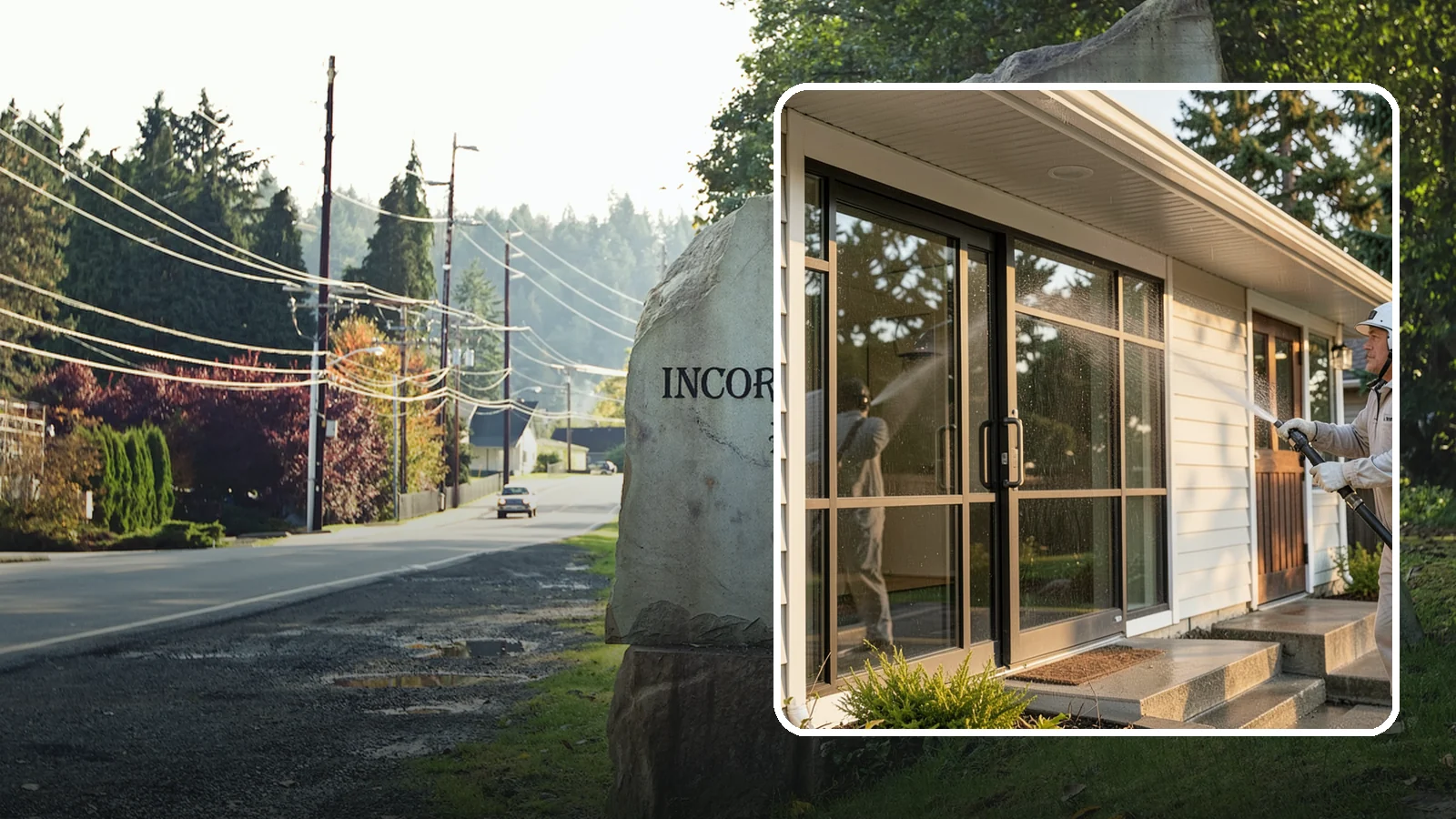Bank Exterior Cleaning in Wilkeson, Pierce County, WA - Polished exterior cleaning for banks and credit unions that keeps facades, entrances, ATM areas, and drive-up lanes looking...