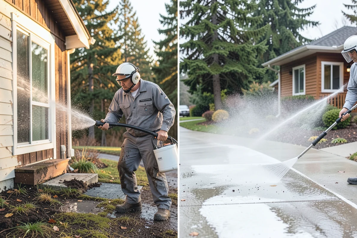 Bar & Restaurant Patio Cleaning in Auburn, King County, WA - Pre-treat greasy zones and around table and bar areas