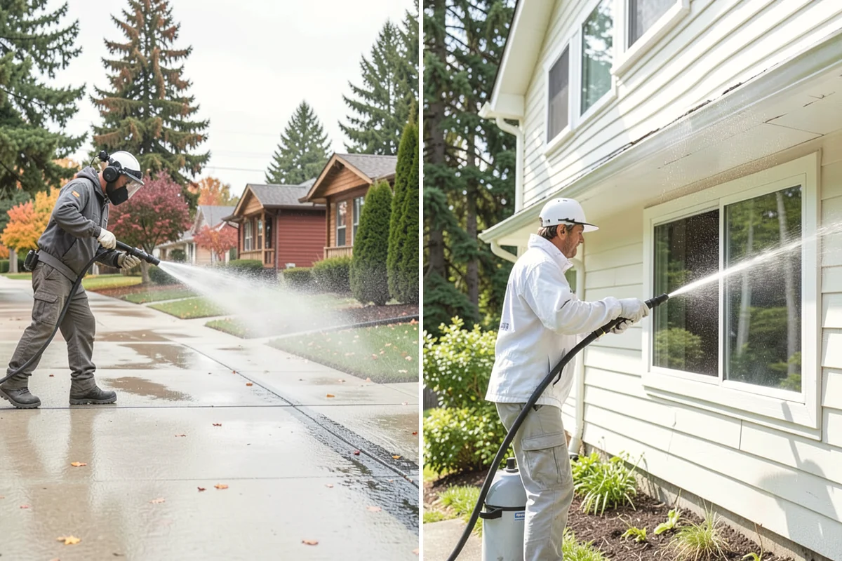 Bar & Restaurant Patio Cleaning in Black Diamond, King County, WA - Pre-treat greasy zones and around table and bar areas