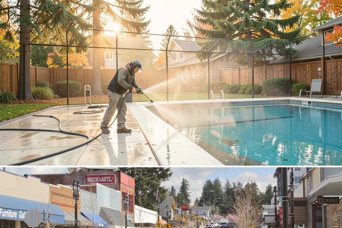 Bar & Restaurant Patio Cleaning in Bothell, King County, WA - A thorough spring cleaning readies patios for peak outdoor dining, with regular touch-ups through the summer season.