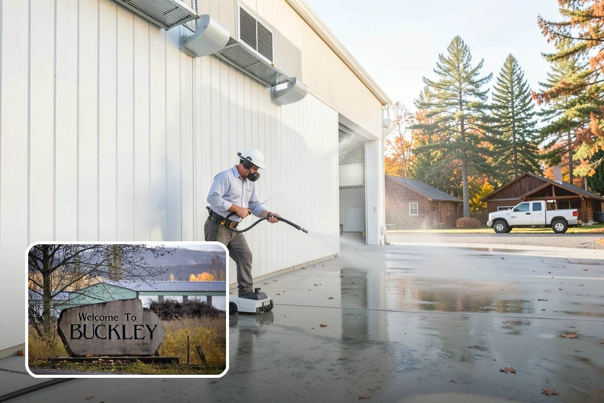 Bar & Restaurant Patio Cleaning in Buckley, Pierce County, WA - Breaks down grease and sugar ground into patio surfaces