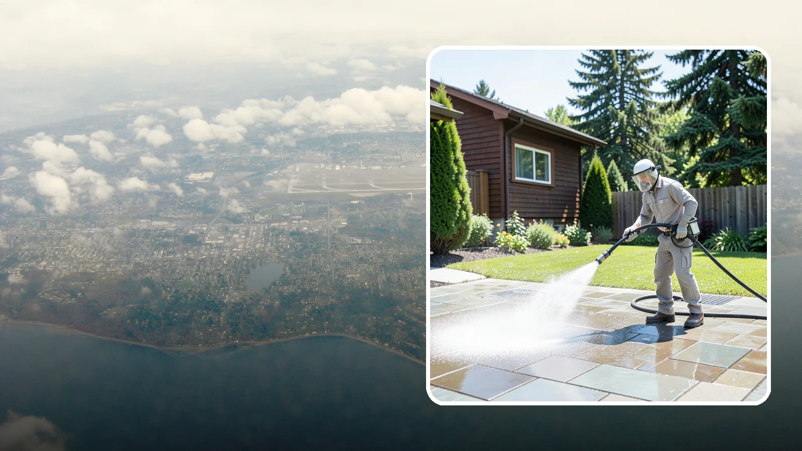 Bar & Restaurant Patio Cleaning in Burien, King County, WA - Deep patio cleaning for bars and restaurants that removes grease, food spills, gum, and algae from the outdoor dining areas...