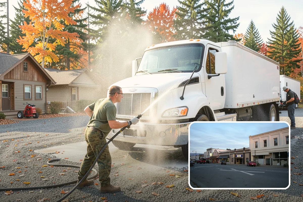 Bar & Restaurant Patio Cleaning in Burlington, Skagit County, WA - Breaks down grease and sugar ground into patio surfaces