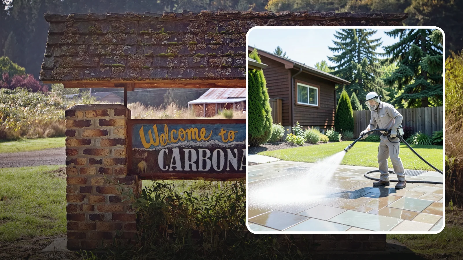 Bar & Restaurant Patio Cleaning in Carbonado, Pierce County, WA - Deep patio cleaning for bars and restaurants that removes grease, food spills, gum, and algae from the outdoor dining areas...