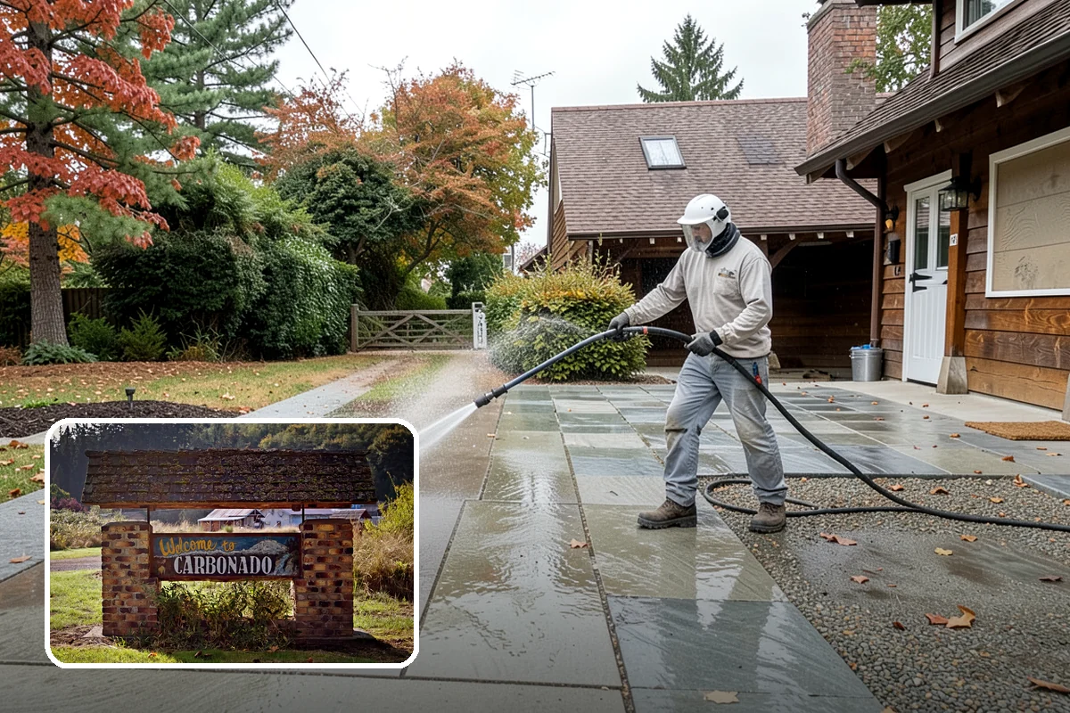 Bar & Restaurant Patio Cleaning in Carbonado, Pierce County, WA - Breaks down grease and sugar ground into patio surfaces