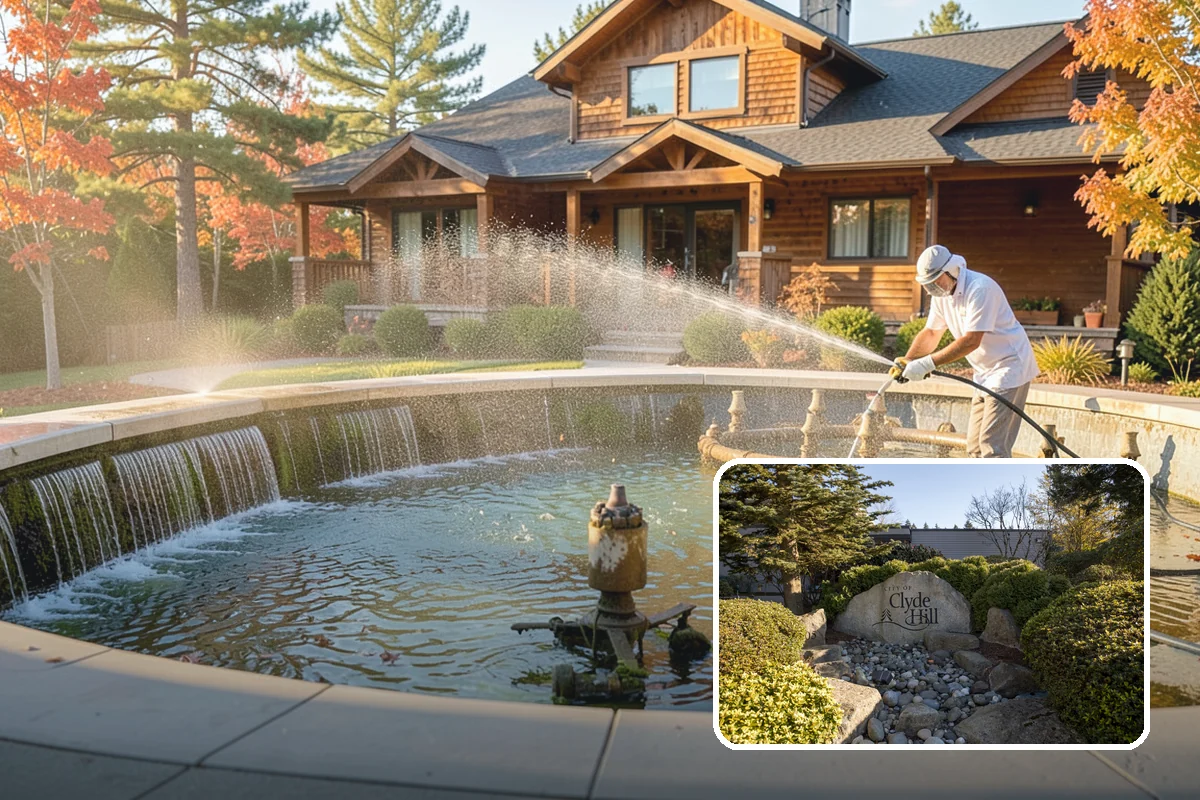 Bar & Restaurant Patio Cleaning in Clyde Hill, King County, WA - Breaks down grease and sugar ground into patio surfaces