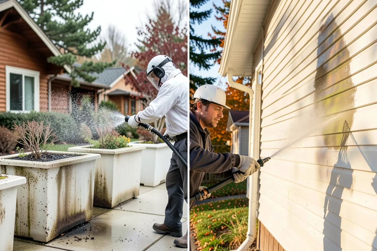 Bar & Restaurant Patio Cleaning in Clyde Hill, King County, WA - Pre-treat greasy zones and around table and bar areas