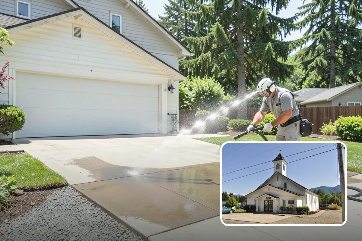Bar & Restaurant Patio Cleaning in Concrete, Skagit County, WA - Breaks down grease and sugar ground into patio surfaces