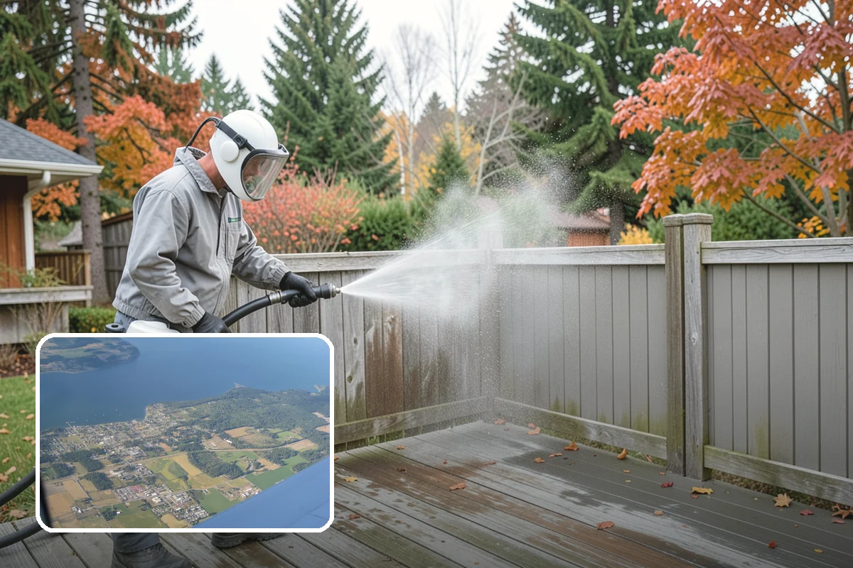 Bar & Restaurant Patio Cleaning in Coupeville, Island County, WA - Breaks down grease and sugar ground into patio surfaces