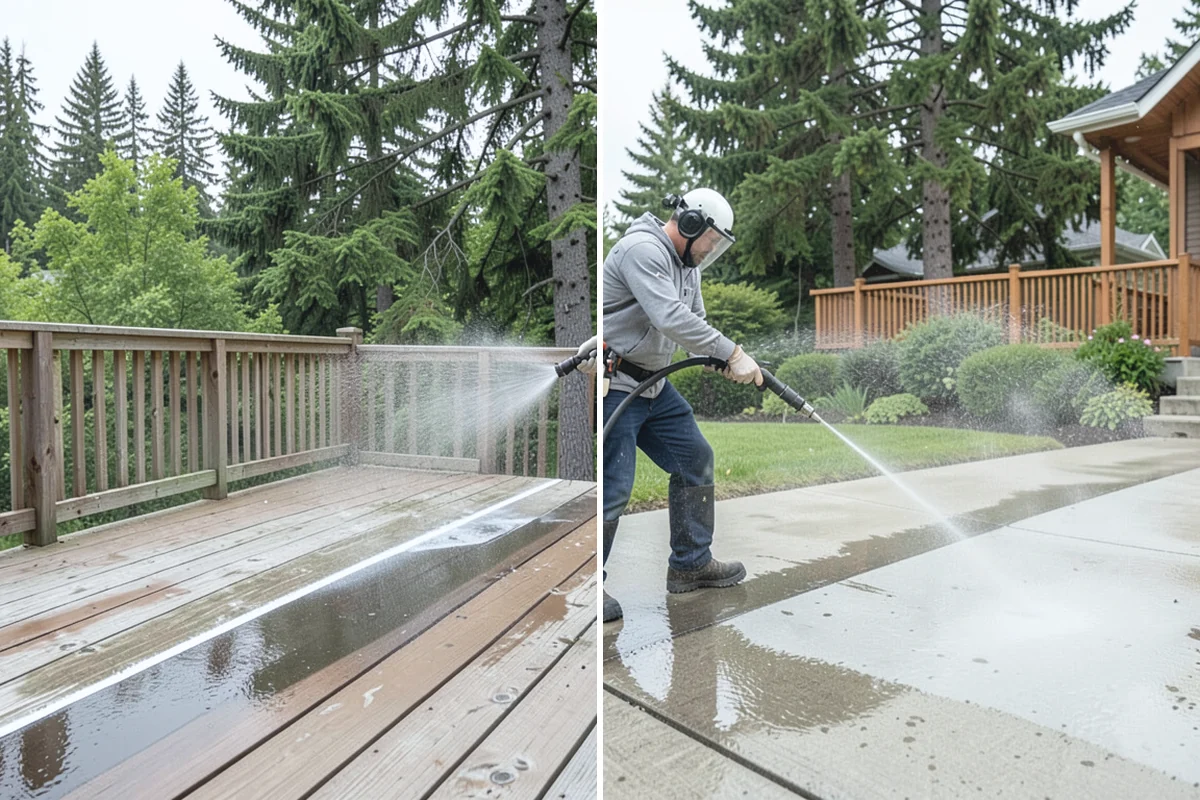 Bar & Restaurant Patio Cleaning in Coupeville, Island County, WA - Pre-treat greasy zones and around table and bar areas