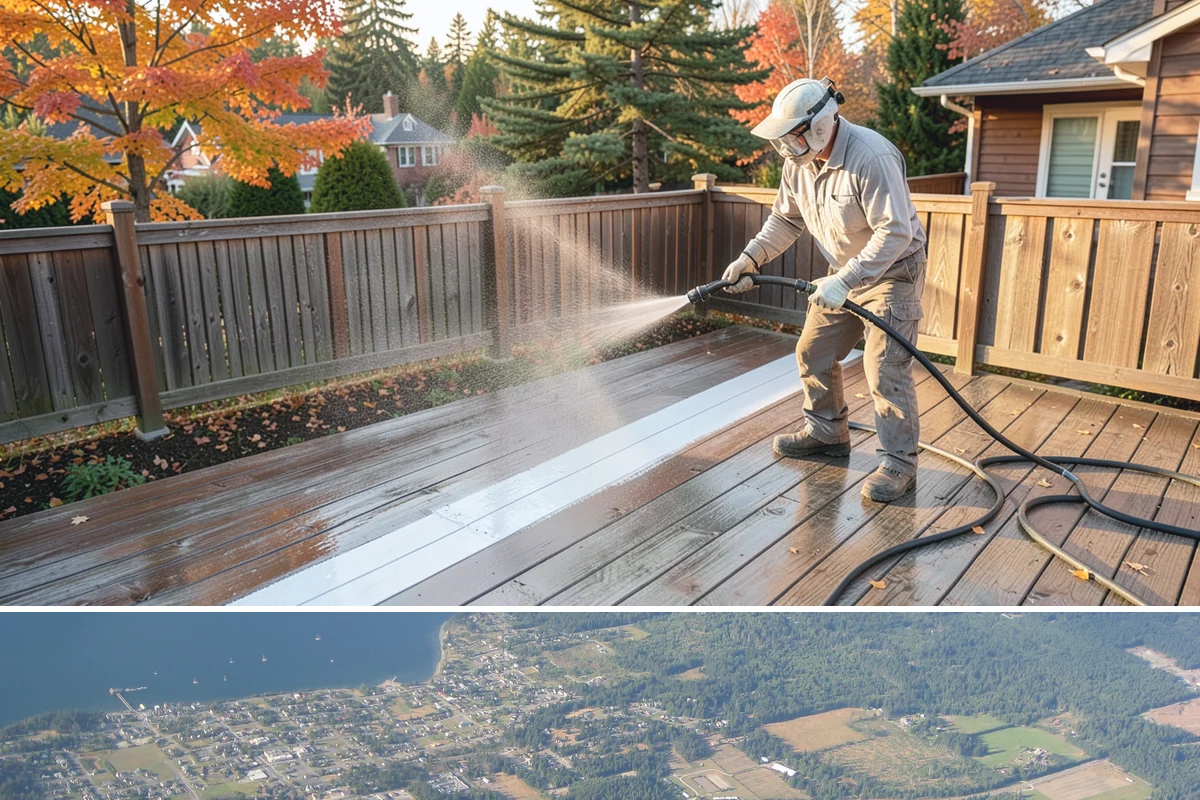 Bar & Restaurant Patio Cleaning in Coupeville, Island County, WA - A thorough spring cleaning readies patios for peak outdoor dining, with regular touch-ups through the summer season.