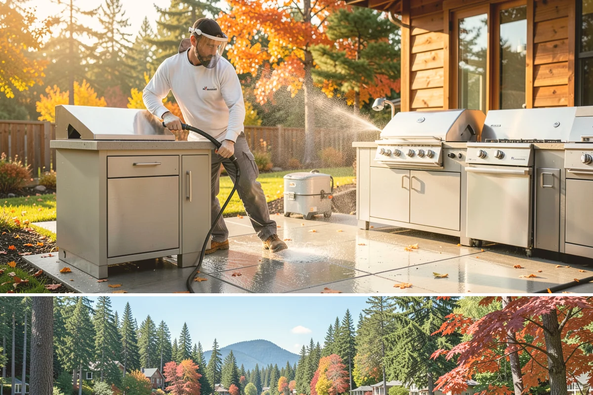 Bar & Restaurant Patio Cleaning in Covington, King County, WA - A thorough spring cleaning readies patios for peak outdoor dining, with regular touch-ups through the summer season.