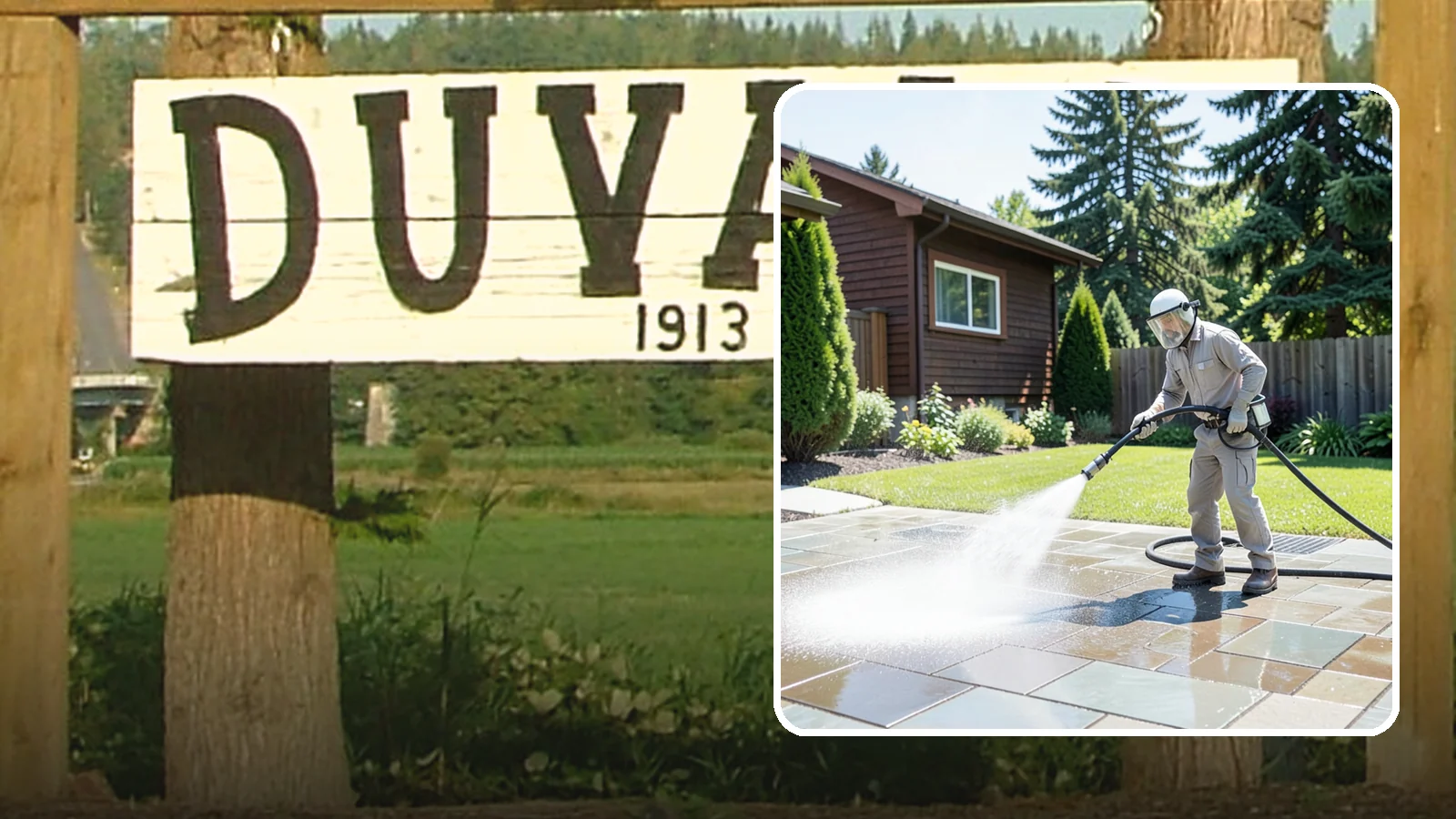 Bar & Restaurant Patio Cleaning in Duvall, King County, WA - Deep patio cleaning for bars and restaurants that removes grease, food spills, gum, and algae from the outdoor dining areas...