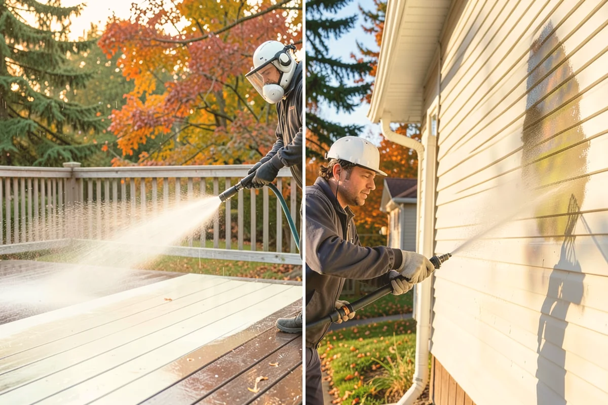 Bar & Restaurant Patio Cleaning in Eatonville, Pierce County, WA - Pre-treat greasy zones and around table and bar areas