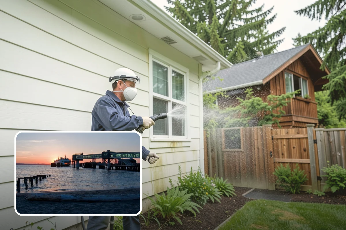 Bar & Restaurant Patio Cleaning in Edmonds, Snohomish County, WA - Breaks down grease and sugar ground into patio surfaces