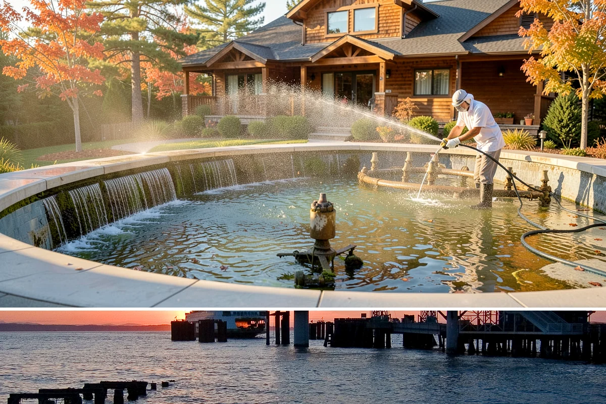 Bar & Restaurant Patio Cleaning in Edmonds, Snohomish County, WA - A thorough spring cleaning readies patios for peak outdoor dining, with regular touch-ups through the summer season.
