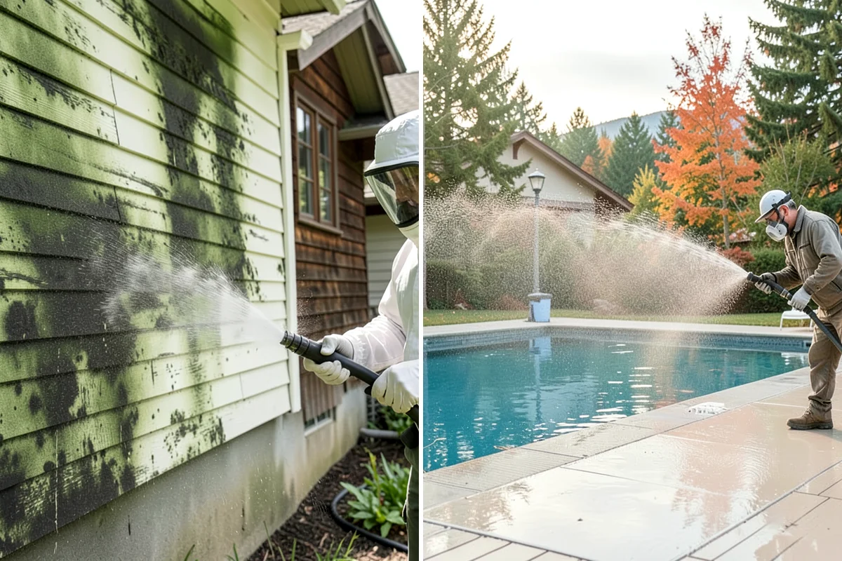 Bar & Restaurant Patio Cleaning in Everett, Snohomish County, WA - Pre-treat greasy zones and around table and bar areas