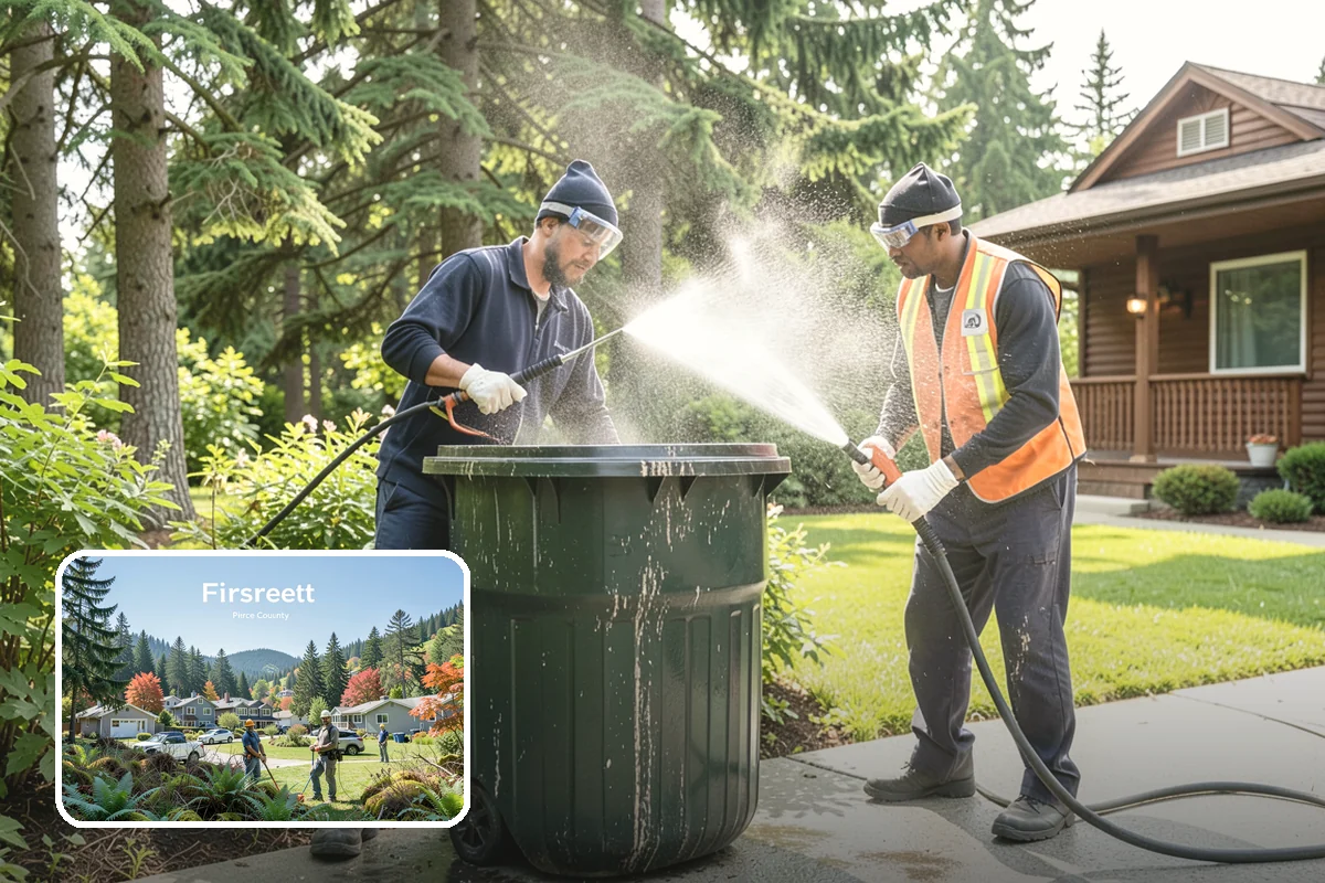 Bar & Restaurant Patio Cleaning in Fircrest, Pierce County, WA - Breaks down grease and sugar ground into patio surfaces