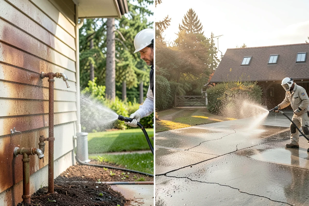Bar & Restaurant Patio Cleaning in Gig Harbor, Pierce County, WA - Pre-treat greasy zones and around table and bar areas
