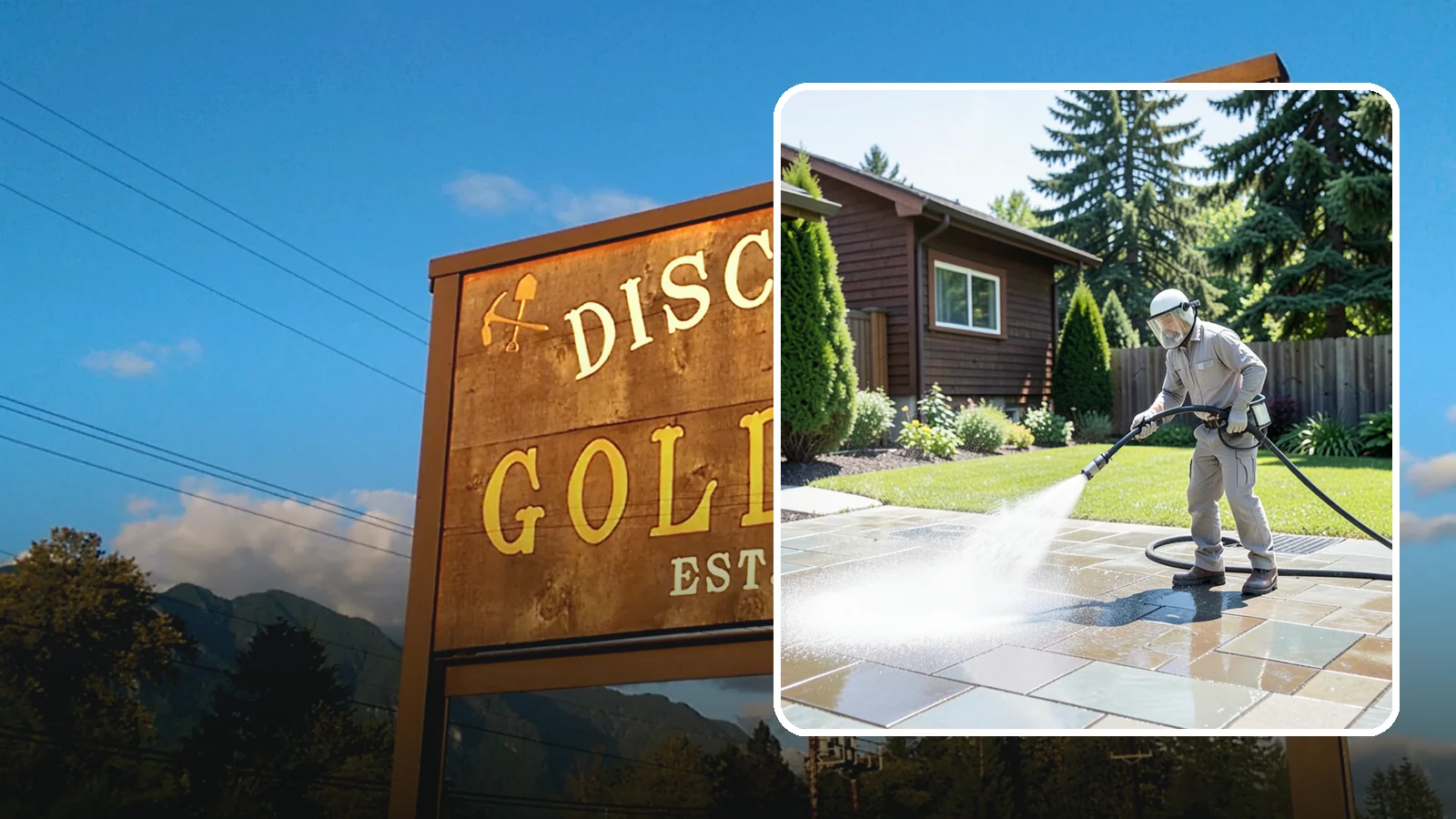 Bar & Restaurant Patio Cleaning in Gold Bar, Snohomish County, WA - Deep patio cleaning for bars and restaurants that removes grease, food spills, gum, and algae from the outdoor dining areas...