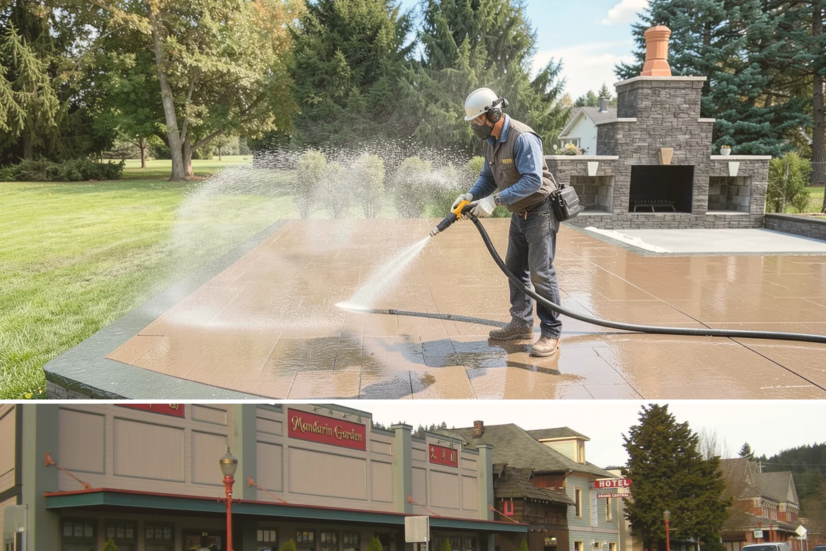 Bar & Restaurant Patio Cleaning in Issaquah, King County, WA - A thorough spring cleaning readies patios for peak outdoor dining, with regular touch-ups through the summer season.