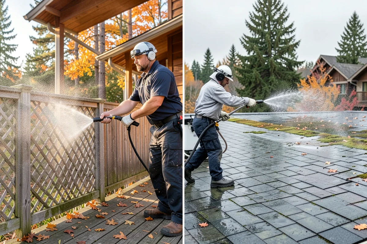 Bar & Restaurant Patio Cleaning in Kenmore, King County, WA - Pre-treat greasy zones and around table and bar areas
