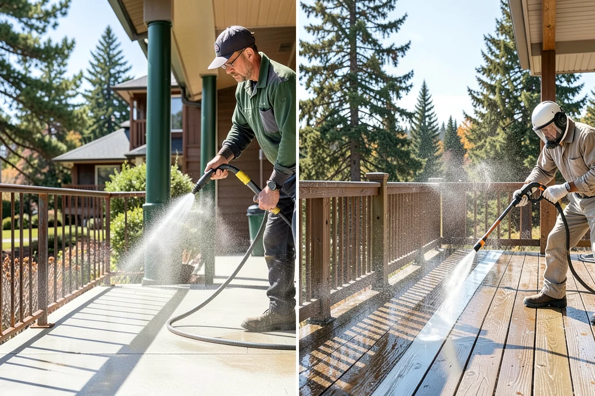Bar & Restaurant Patio Cleaning in Maple Valley, King County, WA - Pre-treat greasy zones and around table and bar areas