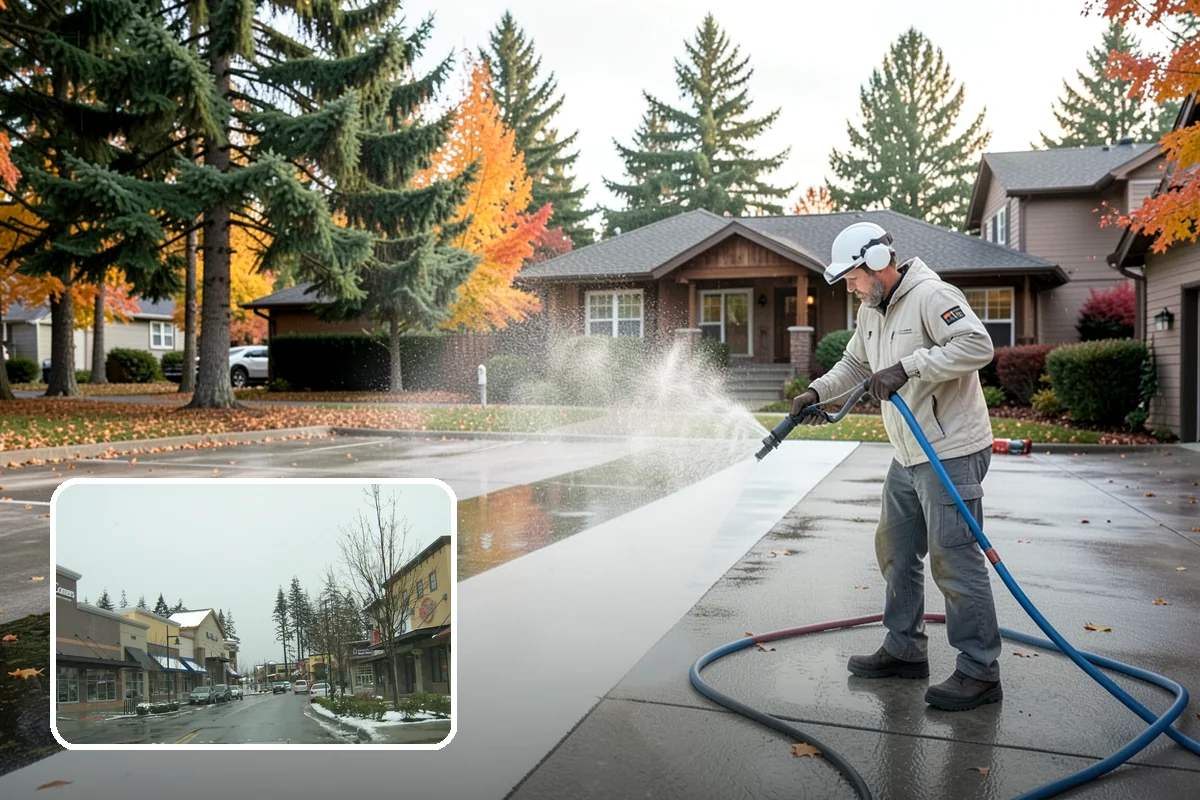 Bar & Restaurant Patio Cleaning in Mill Creek, Snohomish County, WA - Breaks down grease and sugar ground into patio surfaces