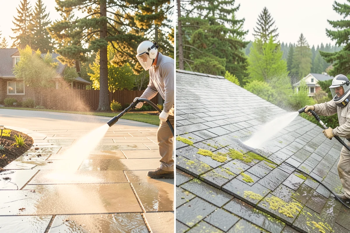 Bar & Restaurant Patio Cleaning in Milton, King County, WA - Pre-treat greasy zones and around table and bar areas