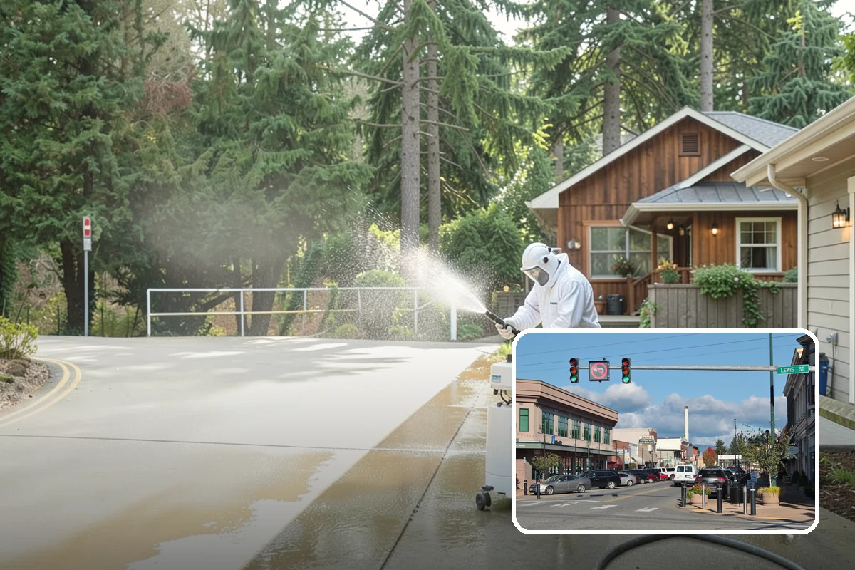 Bar & Restaurant Patio Cleaning in Monroe, Snohomish County, WA - Breaks down grease and sugar ground into patio surfaces
