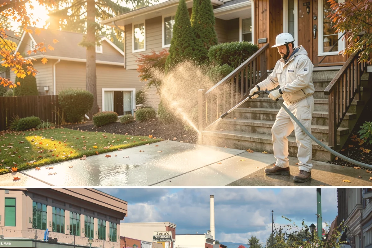 Bar & Restaurant Patio Cleaning in Monroe, Snohomish County, WA - A thorough spring cleaning readies patios for peak outdoor dining, with regular touch-ups through the summer season.