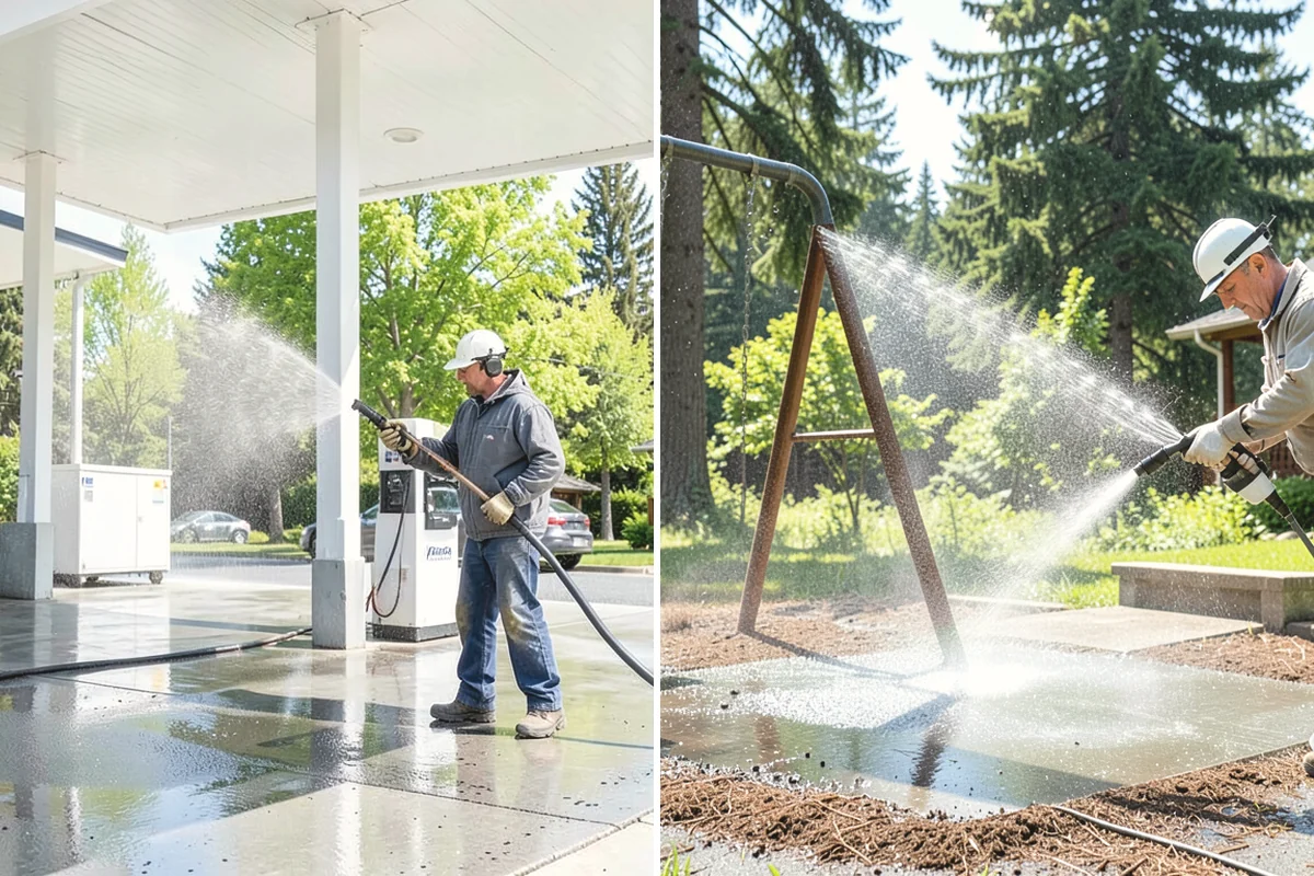 Bar & Restaurant Patio Cleaning in Mukilteo, Snohomish County, WA - Pre-treat greasy zones and around table and bar areas