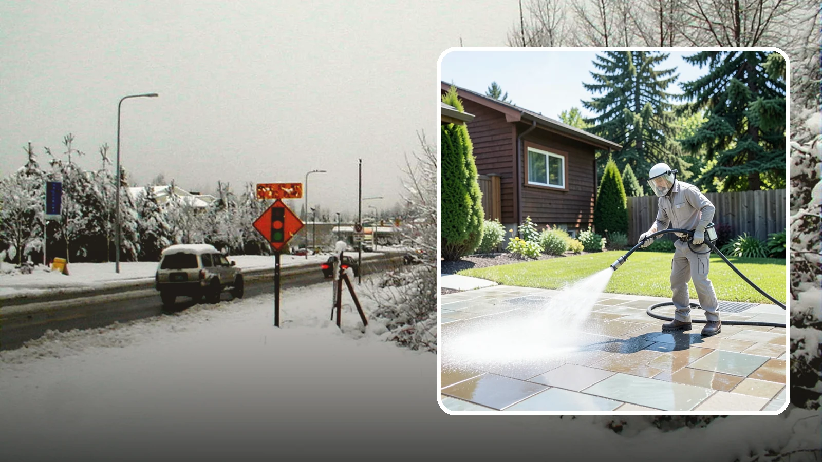 Bar & Restaurant Patio Cleaning in Newcastle, King County, WA - Deep patio cleaning for bars and restaurants that removes grease, food spills, gum, and algae from the outdoor dining areas...
