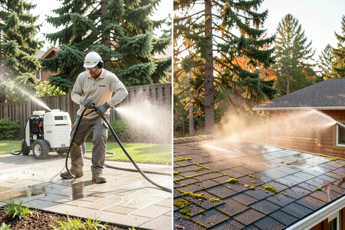 Bar & Restaurant Patio Cleaning in Normandy Park, King County, WA - Pre-treat greasy zones and around table and bar areas